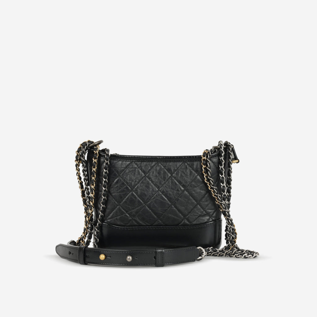 Chanel Gabrielle - Small - Black Aged Calfskin | Mixed Hardware