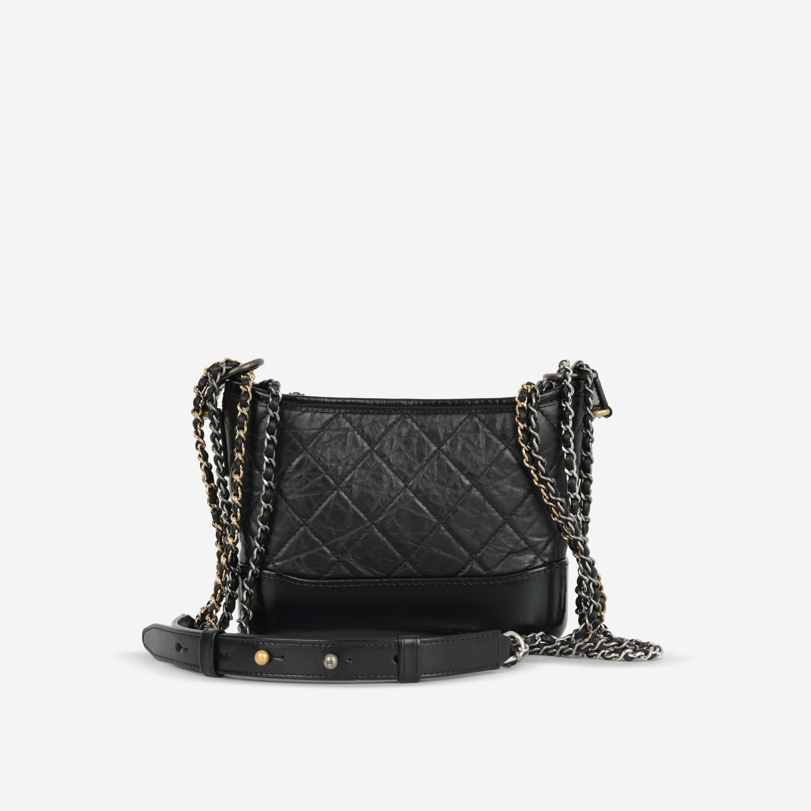 Chanel Gabrielle - Small - Black Aged Calfskin | Mixed Hardware