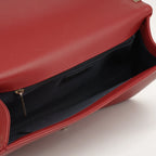 Chanel New Medium Boy Bag - Red Chevron Lambskin | Champagne Gold Hardware