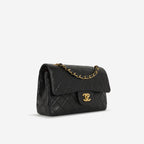 Chanel Vintage Small Classic Flap - Black Lambskin | Gold Hardware (1994-96)