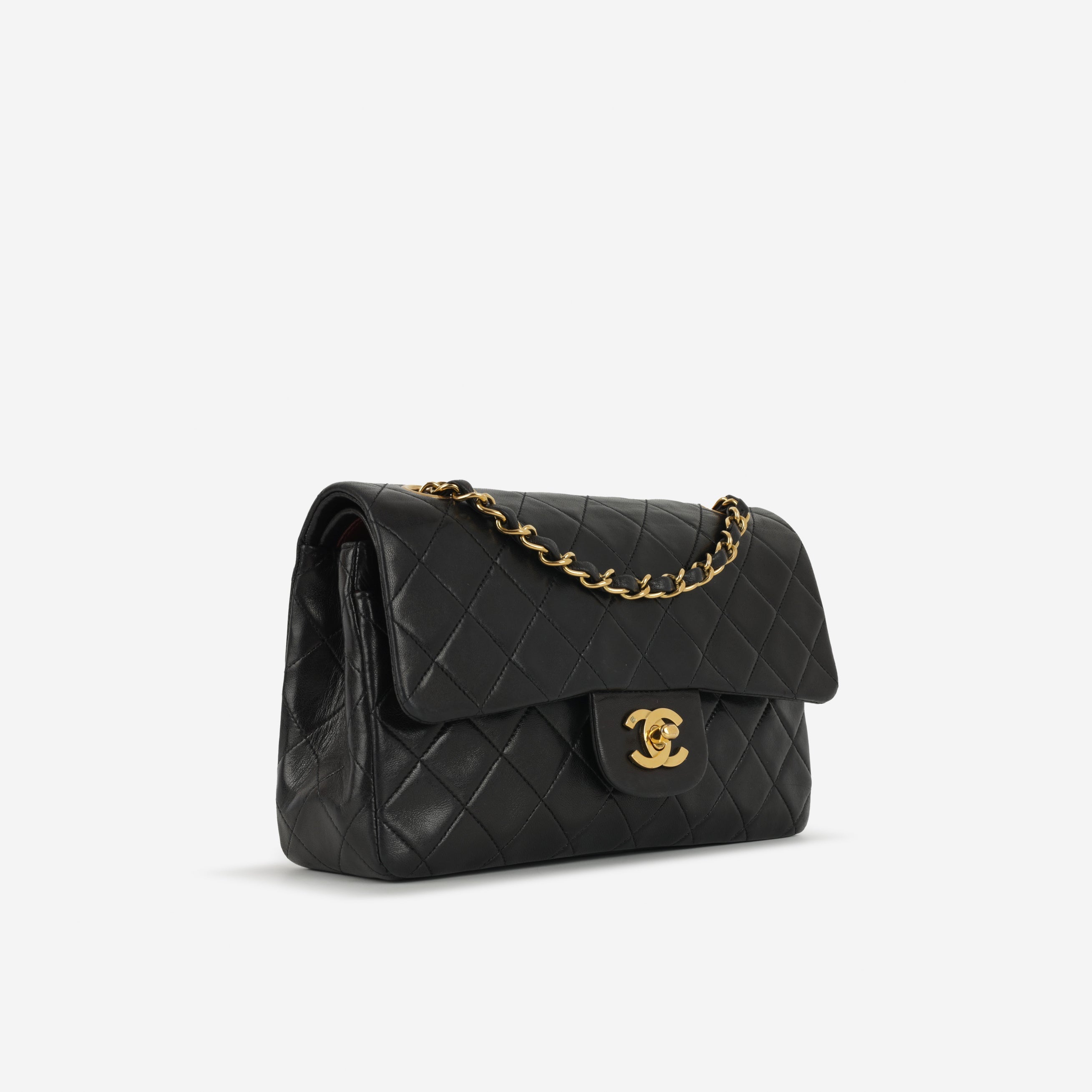 Chanel Vintage Small Classic Flap - Black Lambskin | Gold Hardware (1994-96)