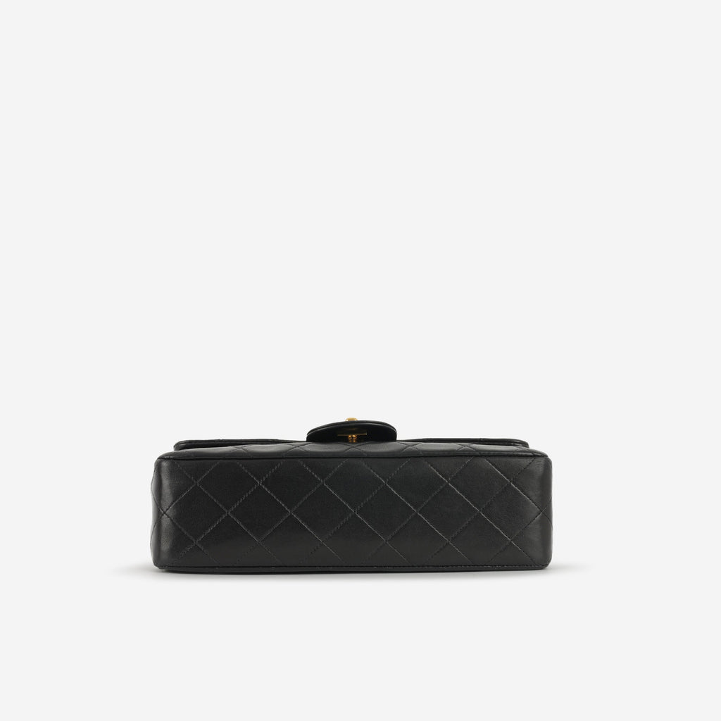 Chanel Vintage Small Classic Flap - Black Lambskin | Gold Hardware (1994-96)