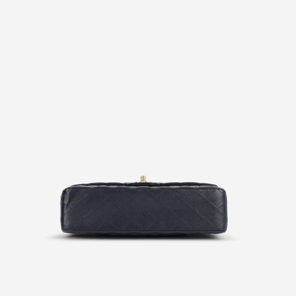 Chanel Medium Classic Flap - Navy Caviar | Champagne Gold Hardware
