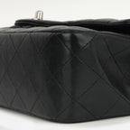 Chanel Medium Classic Flap - Black Lambskin | Silver Hardware