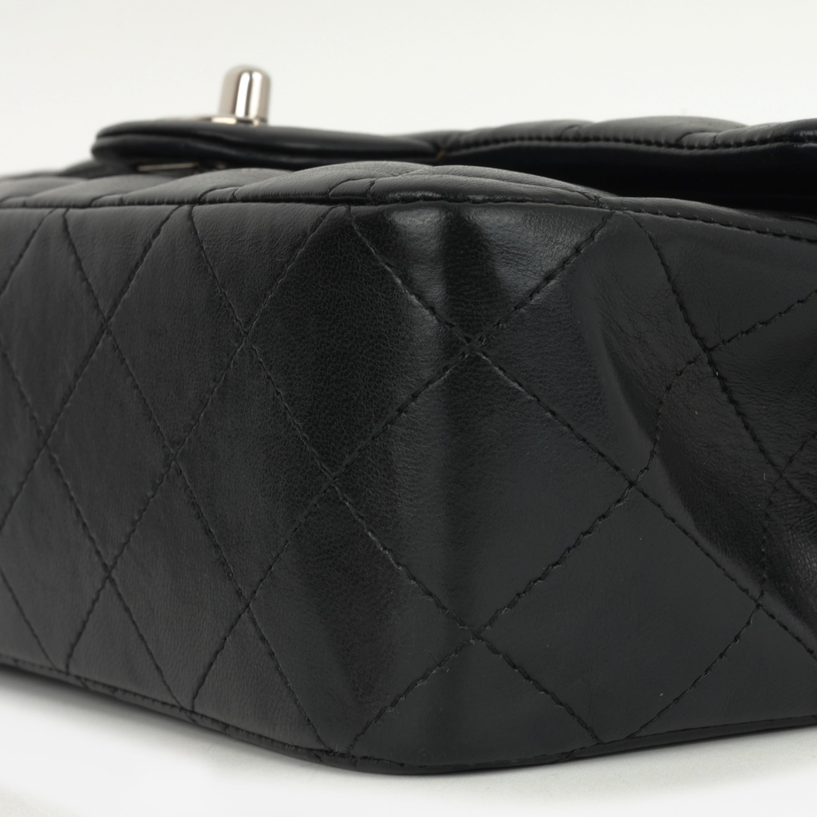 Chanel Medium Classic Flap - Black Lambskin | Silver Hardware