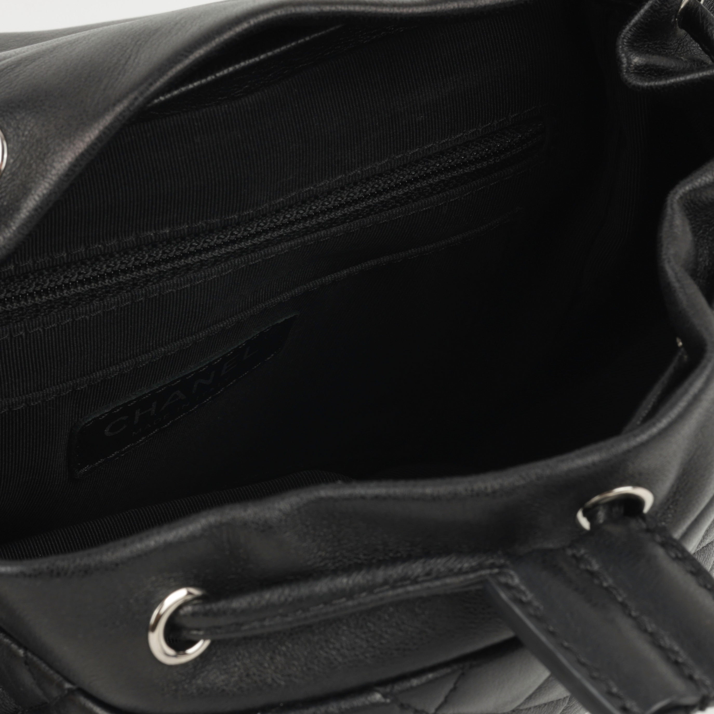 Chanel Small Urban Spirit Backpack - Black Lambskin | Silver Hardware
