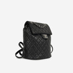 Chanel Small Urban Spirit Backpack - Black Lambskin | Silver Hardware