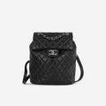 Chanel Small Urban Spirit Backpack - Black Lambskin | Silver Hardware