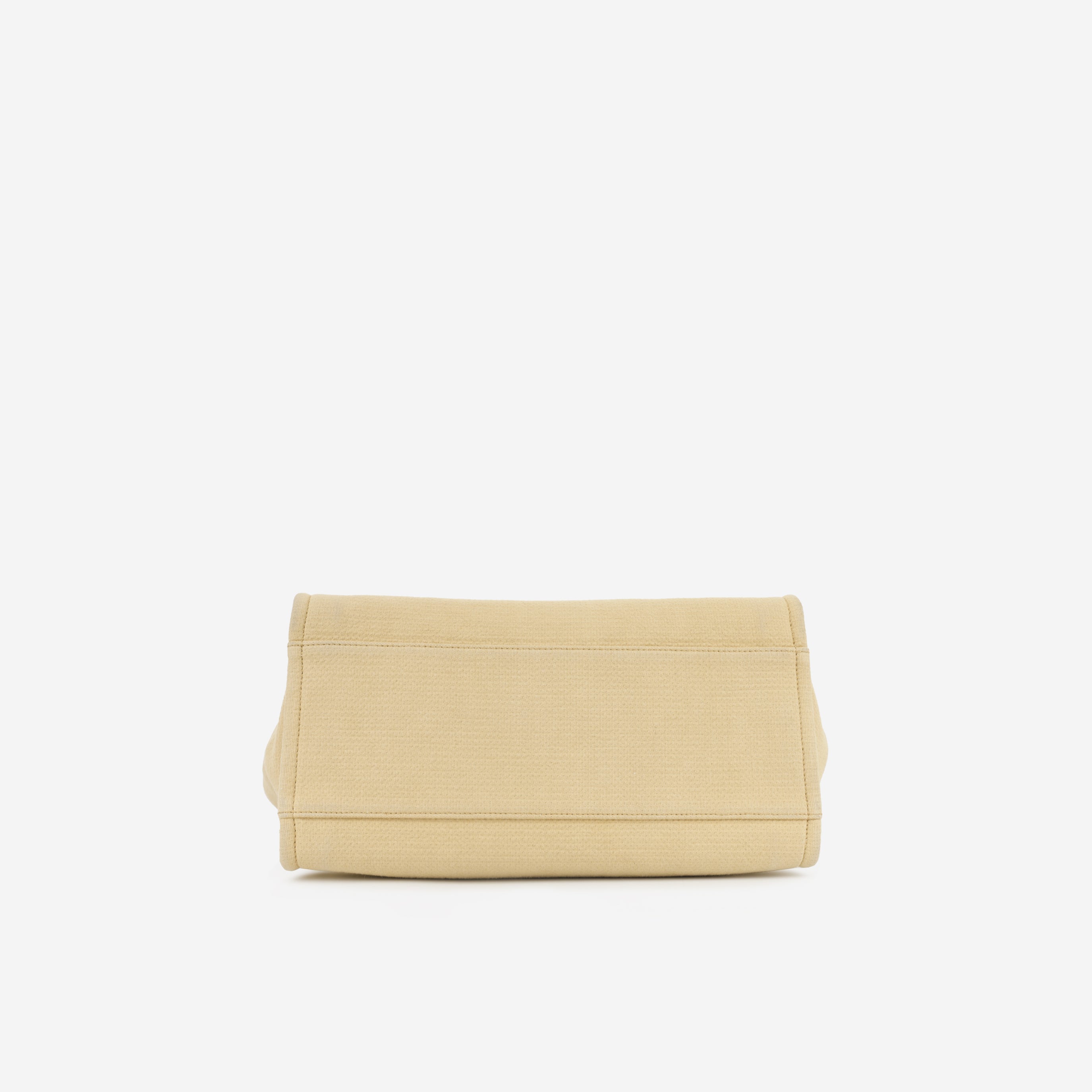 Chanel Large Deauville Bag - Beige Canvas | Silver Hardware