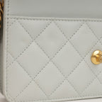 Chanel Pearl Crush Wallet On Chain - Grey Lambskin | Gold Hardware