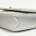 Chanel Pearl Crush Wallet On Chain - Grey Lambskin | Gold Hardware