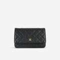 Chanel Classic Wallet on Chain - Black Caviar | Gold Hardware