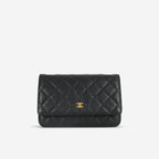 Chanel Classic Wallet on Chain - Black Caviar | Gold Hardware