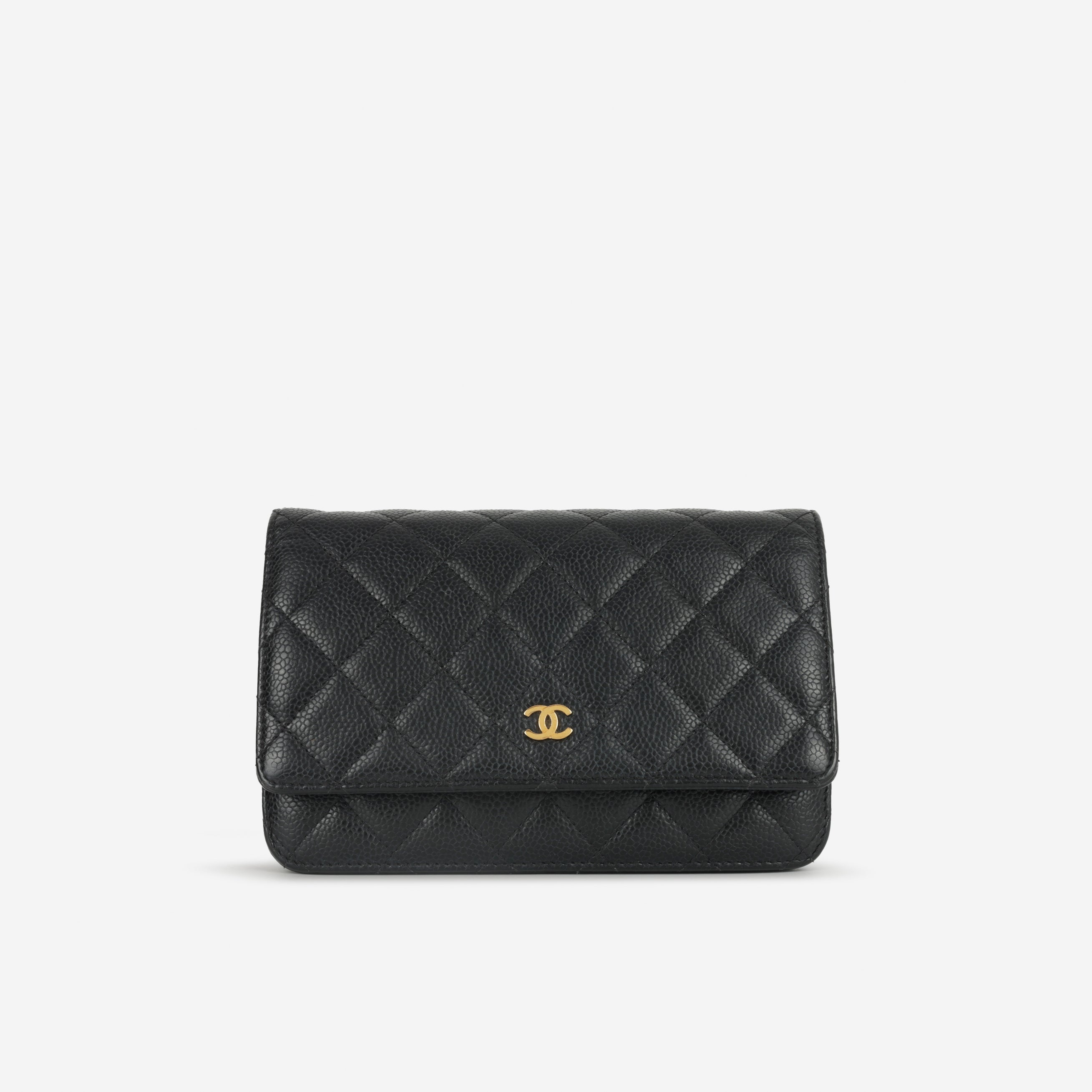 Chanel Classic Wallet on Chain - Black Caviar | Gold Hardware