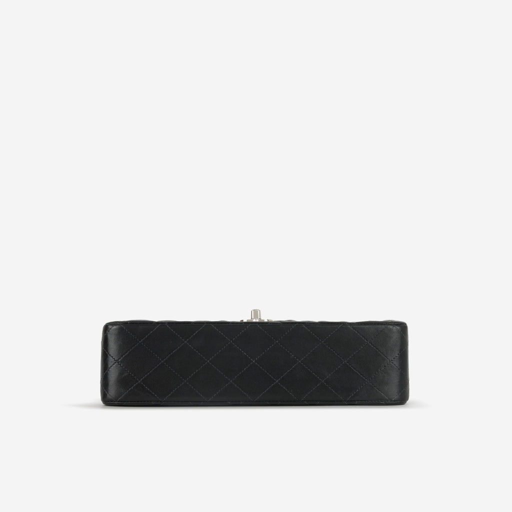 Chanel Medium Classic Flap - Black Lambskin | Silver Hardware