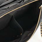 Chanel 2024/25 Métiers d'art Suitcase - Black Patent Crumpled Calfskin | Gold Hardware