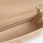 Chanel Mini Rectangular - Pearlescent Beige Lambskin | Champagne Gold Hardware