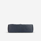 Chanel Classic Jumbo Double Flap - Navy Caviar | Silver Hardware