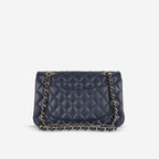 Chanel Small Classic Flap - Navy Caviar | Champagne Gold Hardware
