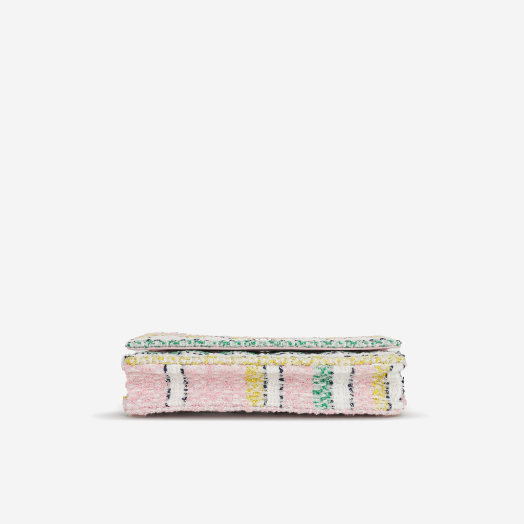 Chanel 24s Classic Wallet on Chain - Mixed Tweed | Silver Hardware