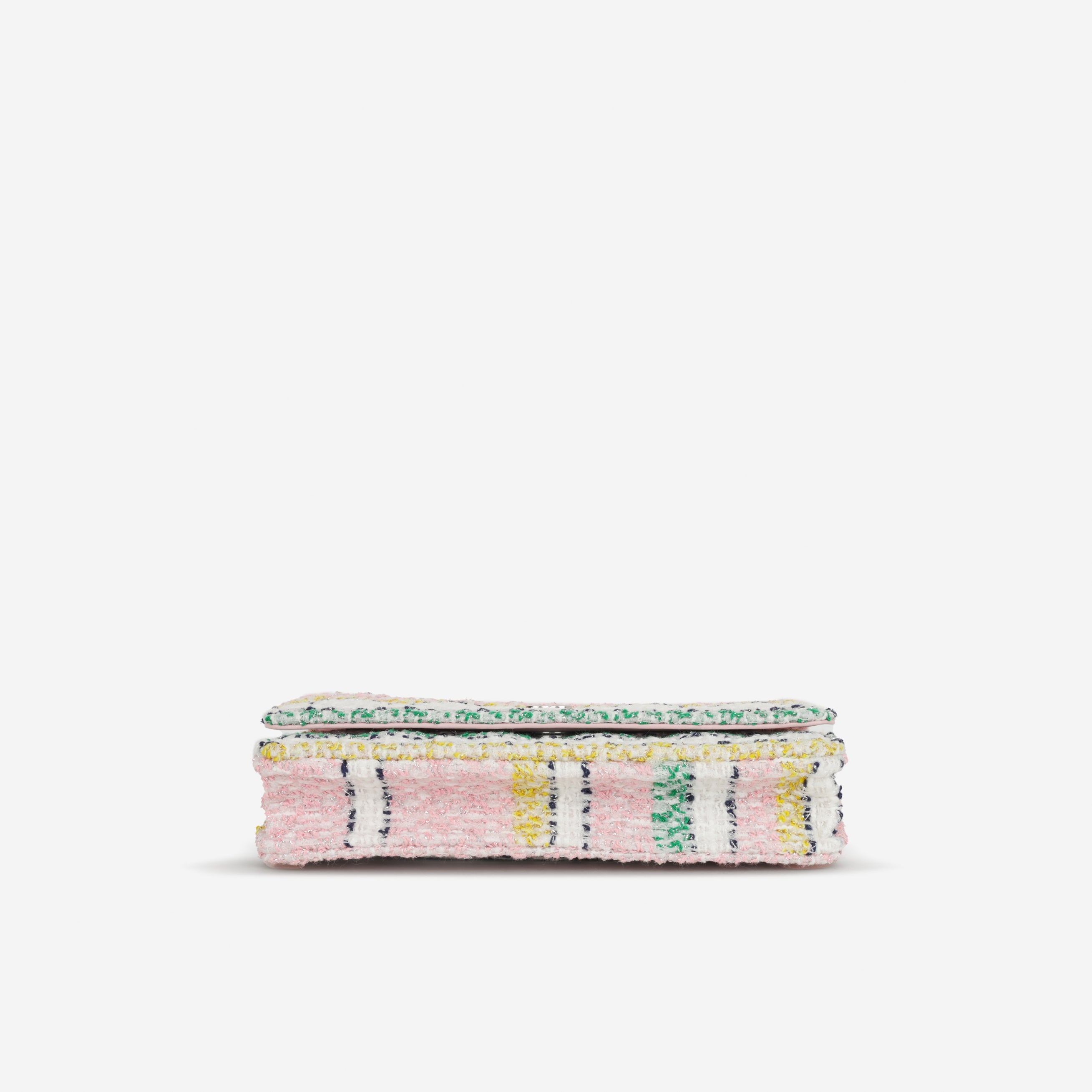 Chanel 24s Classic Wallet on Chain - Mixed Tweed | Silver Hardware