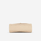 Chanel CC Link Top Handle - Beige Lambskin | Gold Hardware