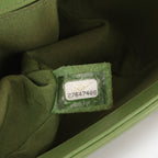 Chanel Old Medium Boy Bag - Green Quilted Lambskin | Champagne Gold Hardware