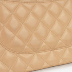 Chanel Classic Jumbo Double Flap - Beige Lambskin | Gold Hardware