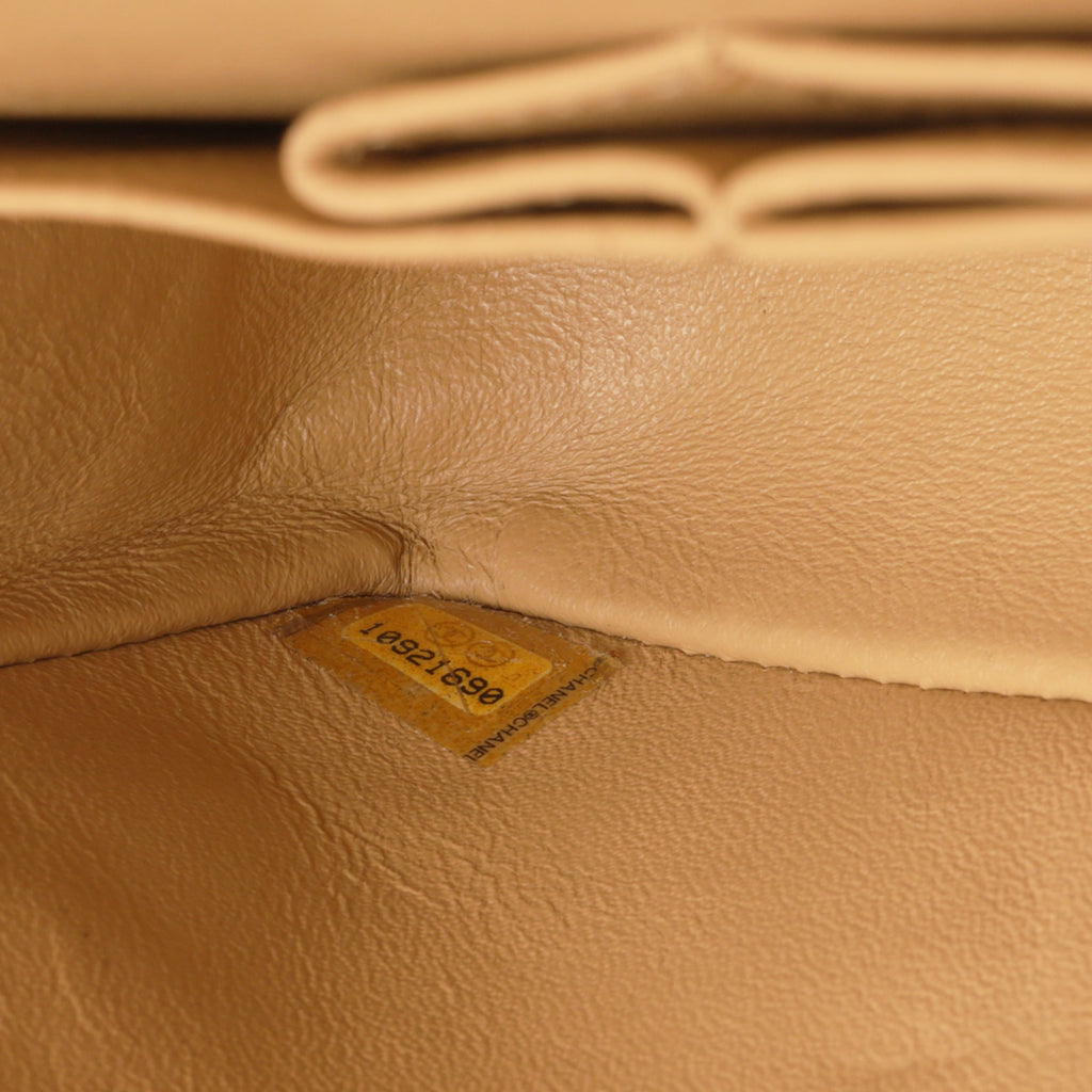 Chanel Vintage Small Classic Flap - Beige Caviar | Gold Hardware