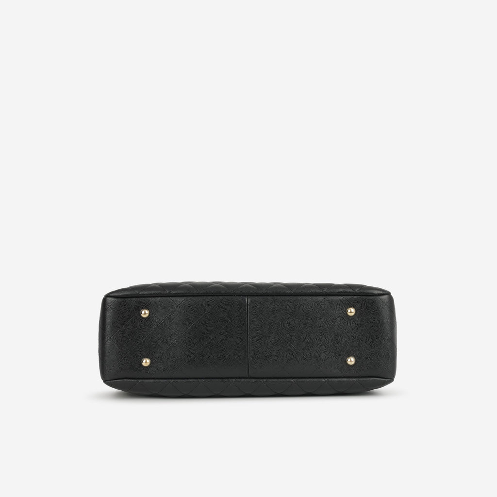 Chanel Timeless CC Shopping Tote - Black Caviar | Champagne Gold Hardware