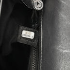 Chanel Medium Coco Handle - Silver Crumpled Calfskin | Black Hardware