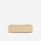 Chanel Medium Classic Flap - Beige Lambskin | Gold Hardware