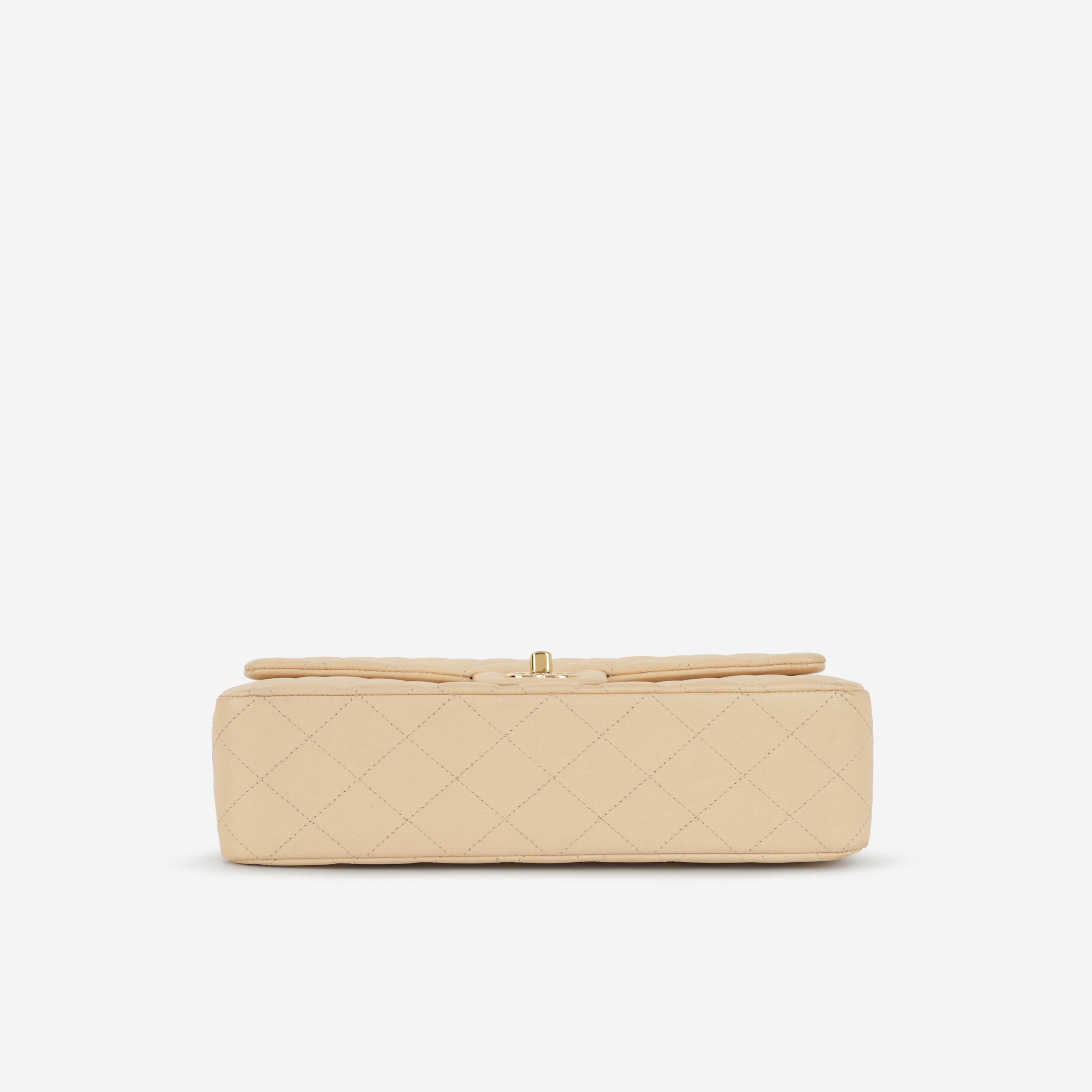 Chanel Medium Classic Flap - Beige Lambskin | Gold Hardware