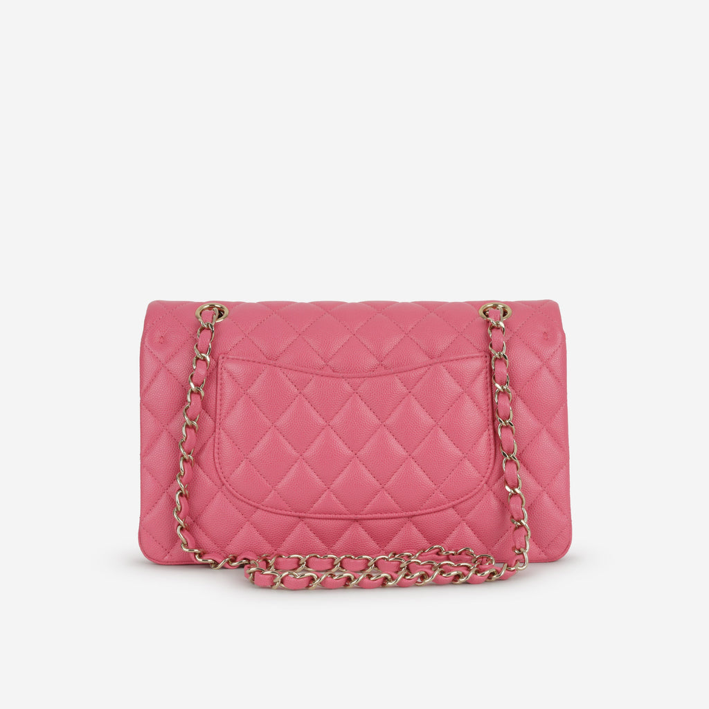 Chanel Medium Classic Flap - Hot Pink Caviar | Champagne Gold Hardware