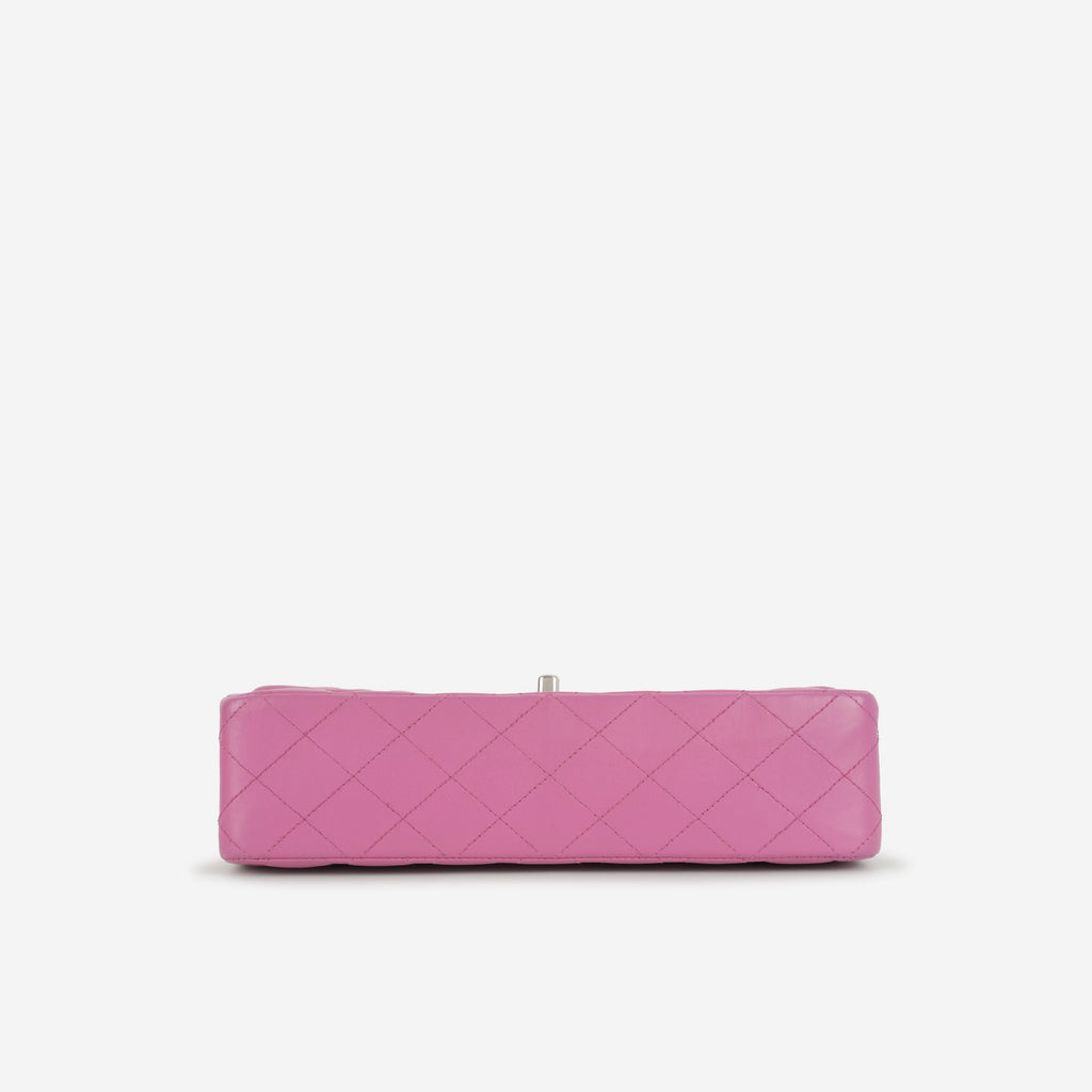 Chanel Medium Classic Flap - Purple Lambskin | Silver Hardware