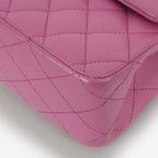 Chanel Medium Classic Flap - Purple Lambskin | Silver Hardware