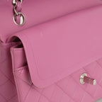 Chanel Medium Classic Flap - Purple Lambskin | Silver Hardware