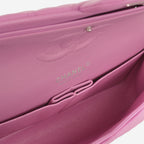Chanel Medium Classic Flap - Purple Lambskin | Silver Hardware