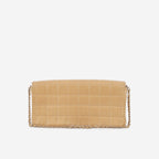 Chanel East West Chocolate Bar - Beige Lambskin | Gold Hardware