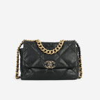 Chanel Large 19 Flap Bag - Black Lambskin | Multi Hardware