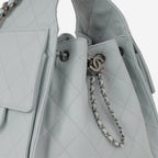 Chanel Small 25 Hobo - Blue Caviar | Ruthenium Hardware