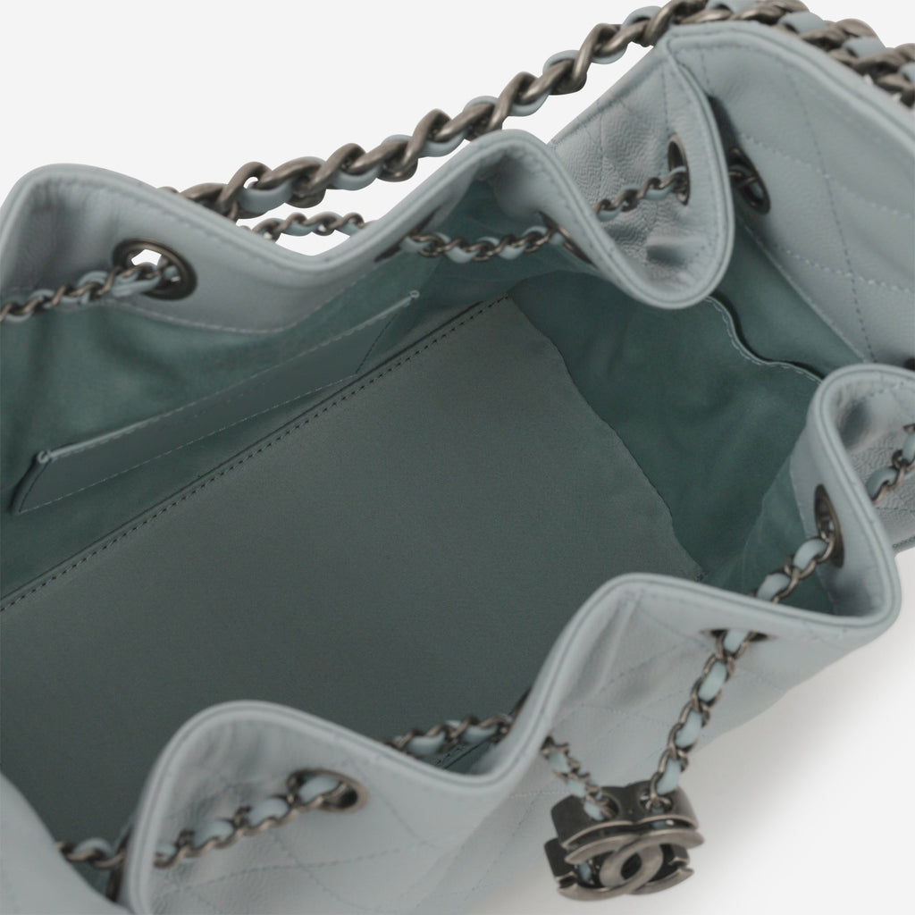 Chanel Small 25 Hobo - Blue Caviar | Ruthenium Hardware