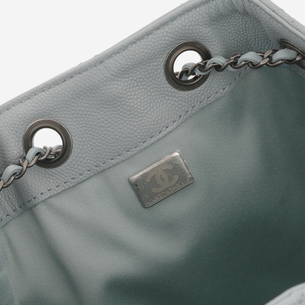 Chanel Small 25 Hobo - Blue Caviar | Ruthenium Hardware
