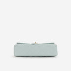 Chanel Medium Classic Flap - Light Blue Caviar | Champagne Gold Hardware