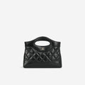 Chanel Nano 31 Clutch on Chain - Black Glazed Calfskin | Champagne Gold Hardware