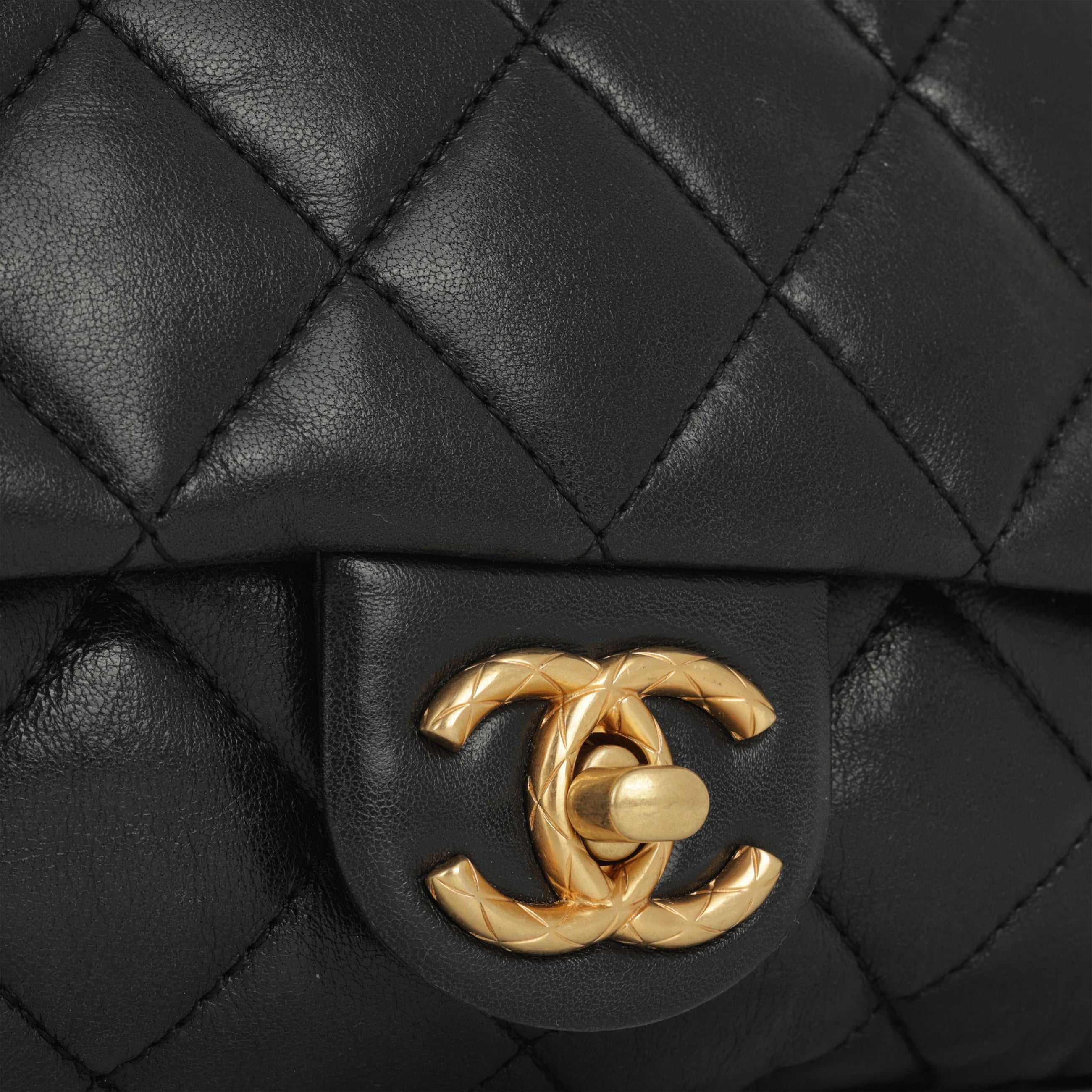 Chanel Small All Slide Adjustable Chain Flap - Black Lambskin | Gold Hardware