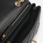 Chanel Small All Slide Adjustable Chain Flap - Black Lambskin | Gold Hardware