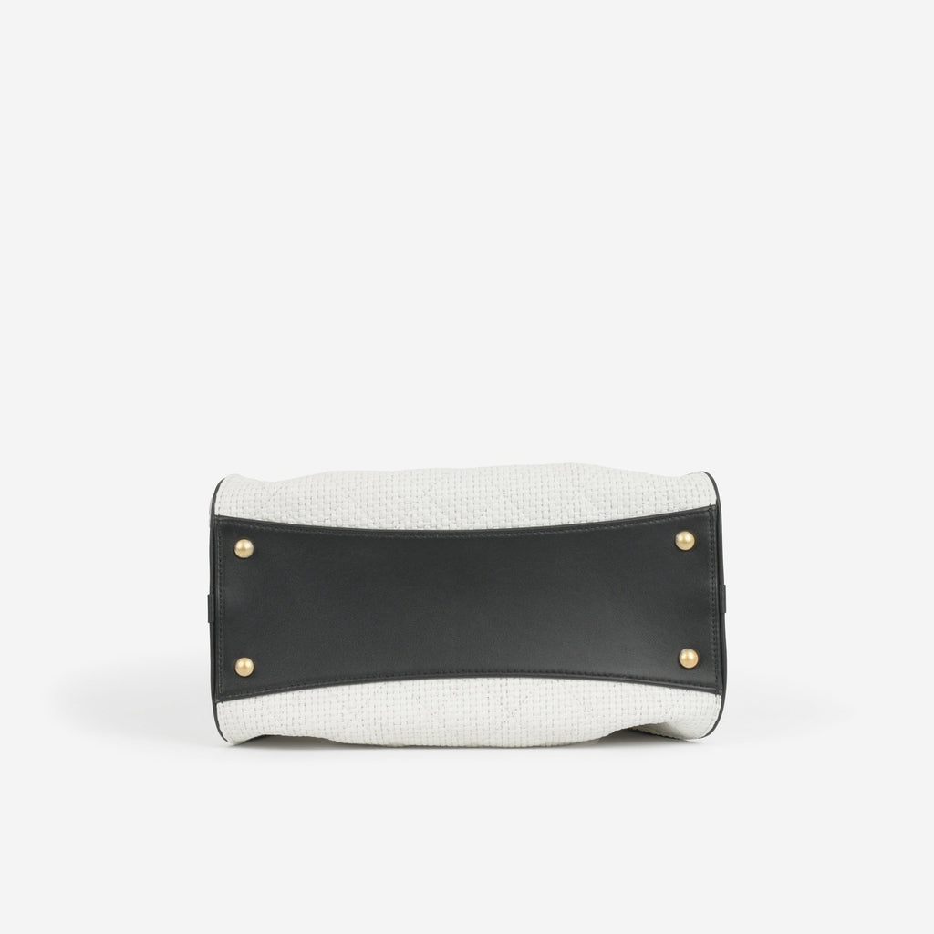 Chanel Small 25 Hobo - White Braided Raffia | Gold Hardware