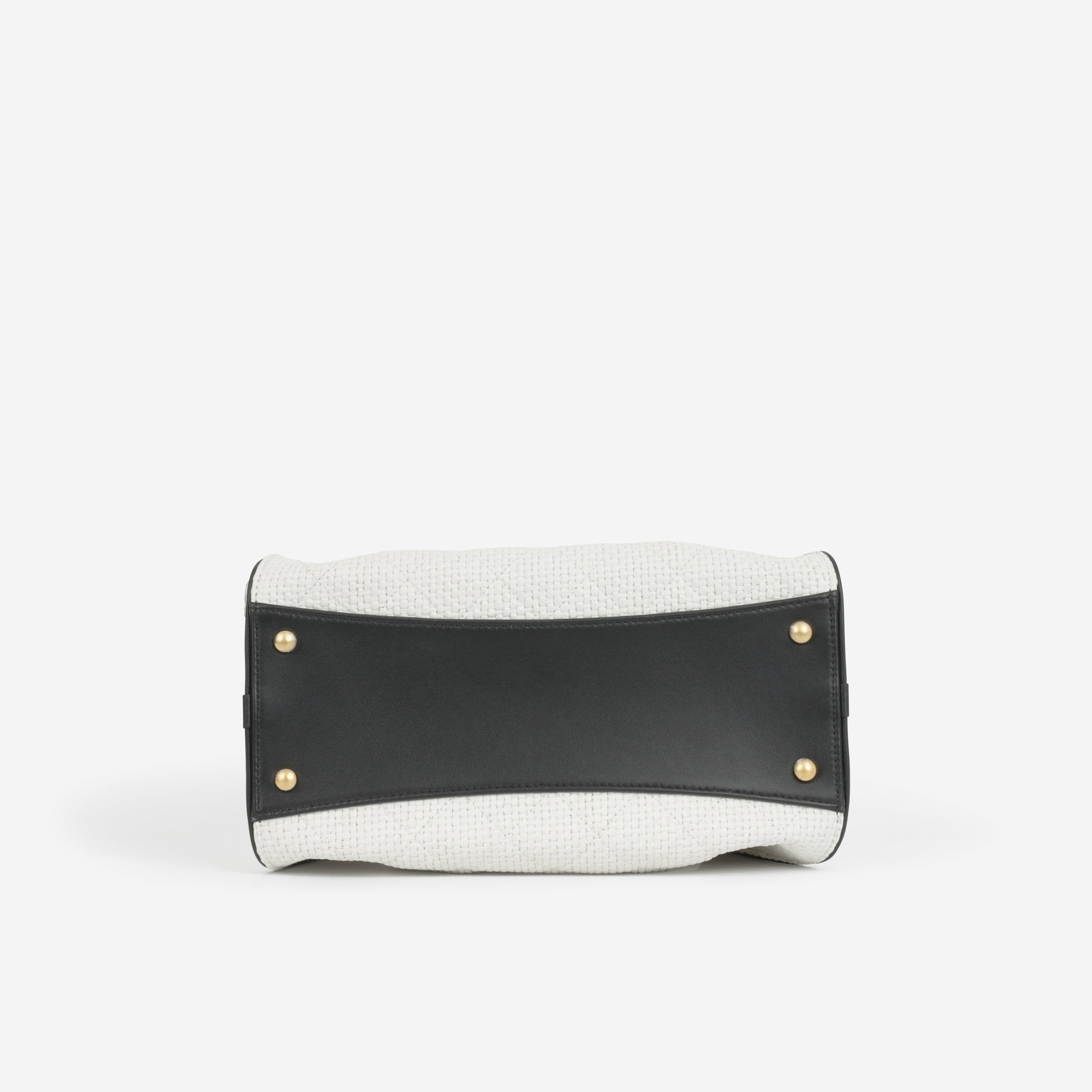 Chanel Small 25 Hobo - White Braided Raffia | Gold Hardware