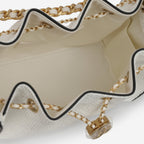 Chanel Small 25 Hobo - White Braided Raffia | Gold Hardware